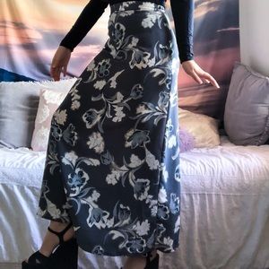 Vintage Floral Maxi Skirt